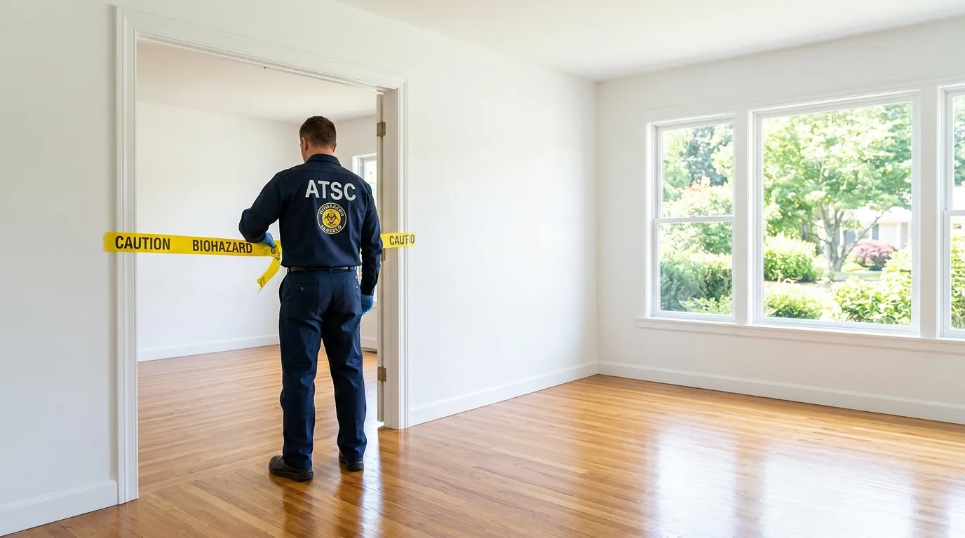 Certified biohazard cleanup crew performing Decomposition Cleanup in Montrose-Ghent