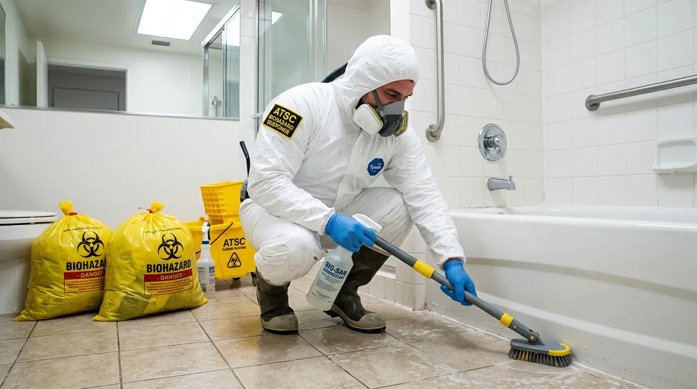 Decontamination equipment deployed for Blood Cleanup in Montrose-Ghent